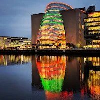 Pictures of Dublin at night: The Dublin Convention Centre