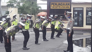 Agar Tetap Bugar, Ini Yang Dilakukan Satlantas Polres Gowa Dalam Menjaga Stamina