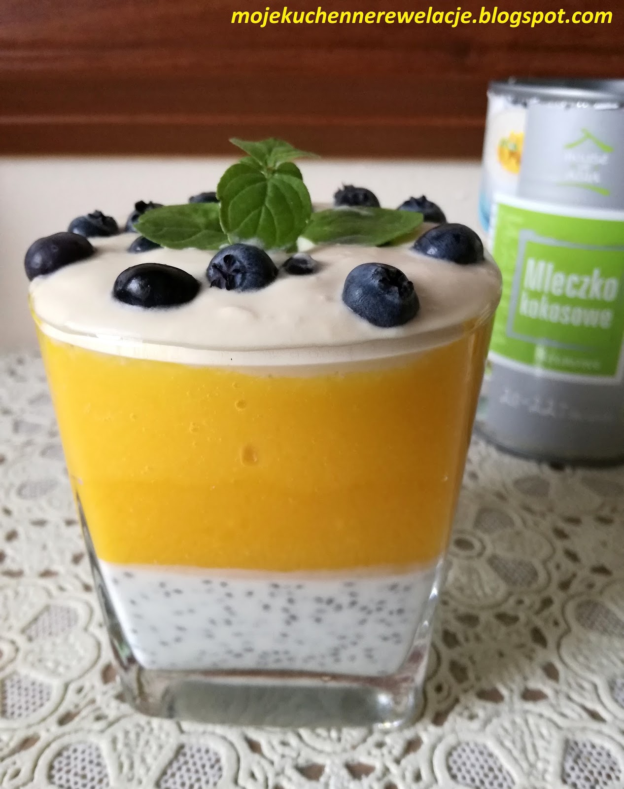 Moje Kuchenne Rewelacje Kokosowy chia pudding z mango