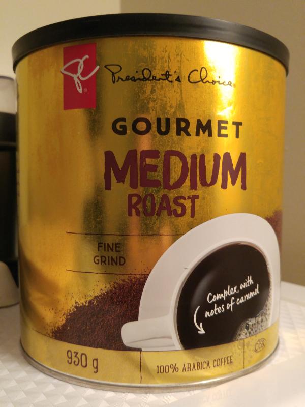 Presidents Choice Gourmet Medium Roast Coffee Review