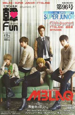 MBLAQ в журнале “Korea FUN”