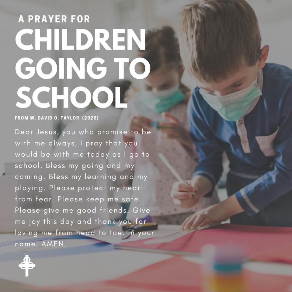 Prayer for child returning to school
