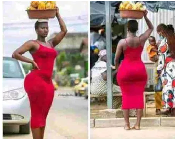 Curvy Beautiful Lady Selling Cocoa Causes Stir On Social Media (SEE Photos)