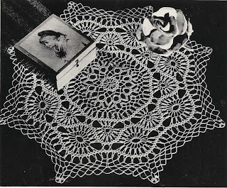 Vintage Filigree Crocheted Doily Pattern S-217