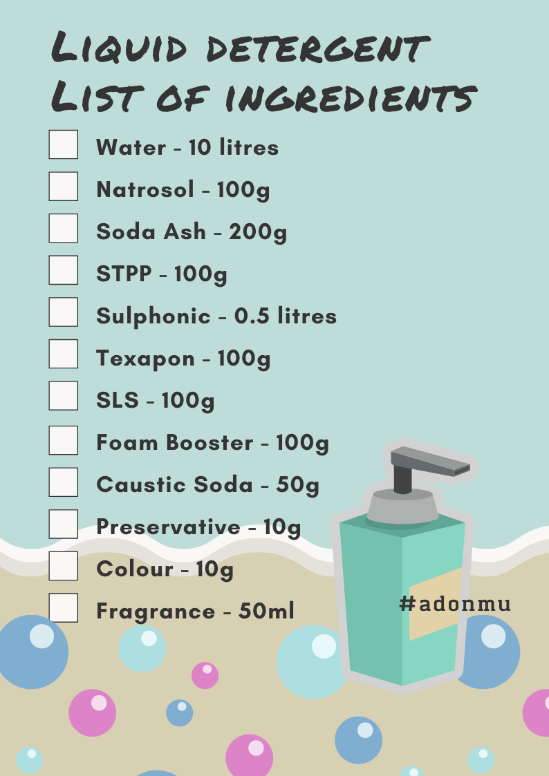 How to Make Liquid Detergent...
