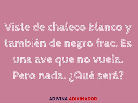 Adivinanzas cortas para niños