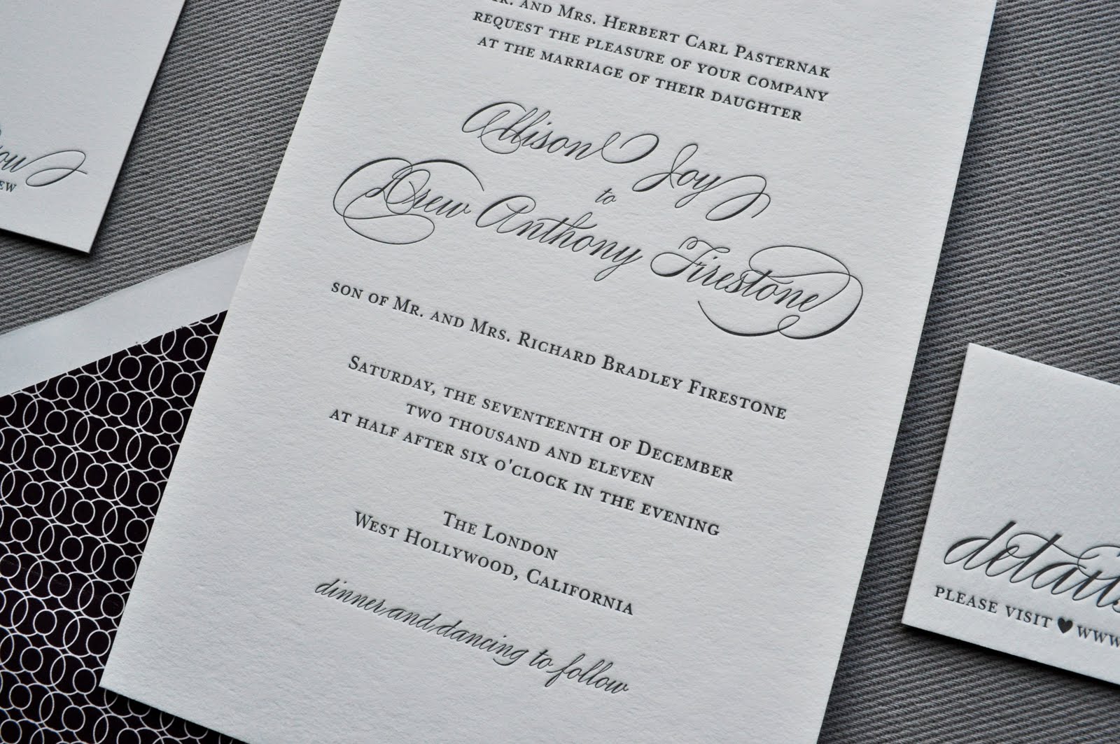 Dear Lola: formal + classic wedding invitations