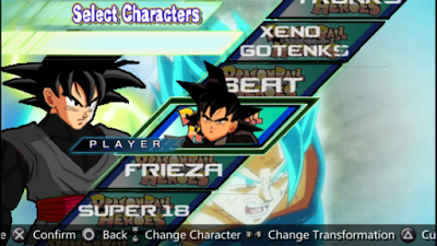 Super Dragon Ball Heroes Budokai Tenkaichi Mod PPSSPP ISO Download