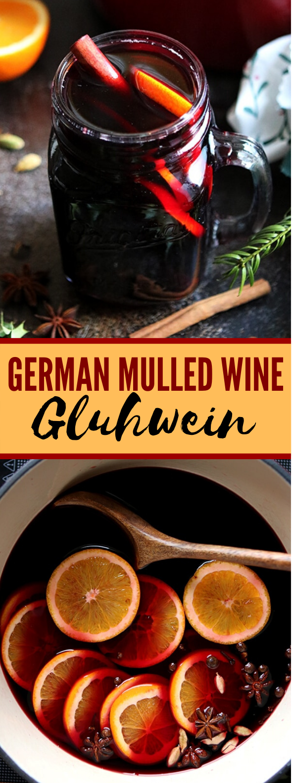German Mulled Wine: Gluhwein #drinks #cocktails