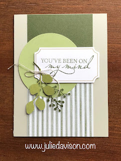 8 July 2019 Paper Pumpkin Alternative Projects: On My Mind Kit ~ www.juliedavison.com ~ Stampin' Up! Paper Pumpkin