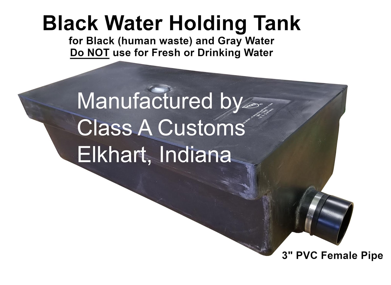 Water Tank Information Class A Customs Elkhart Indiana Food Truck