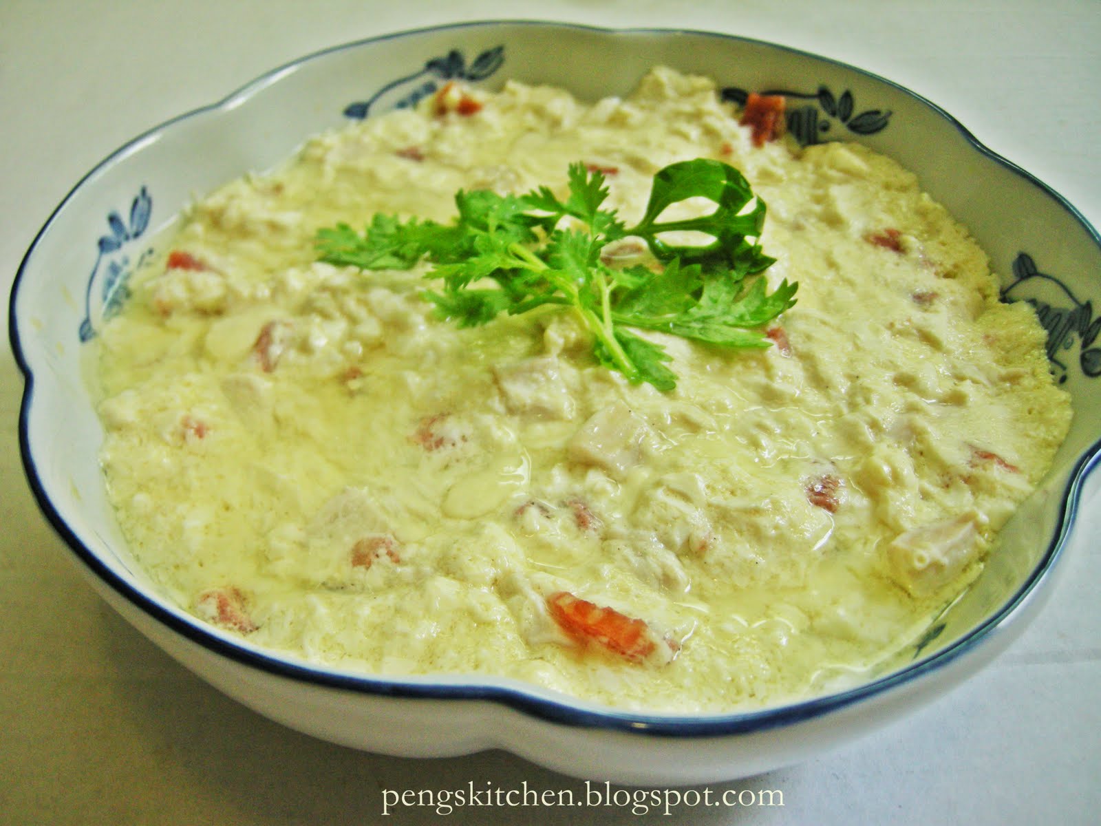 Peng's Kitchen: Steamed Tofu with Chicken & Chinese Sausage