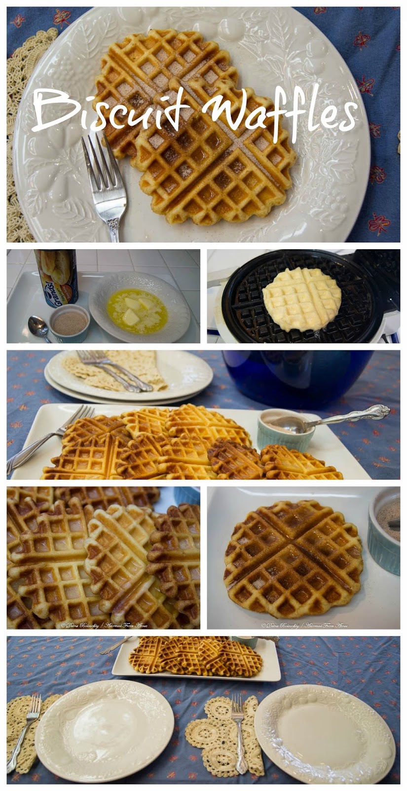 Adorned From Above Biscuit Waffles