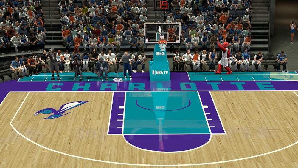 NBA 2K14 Charlotte Hornets 20-21 City Edition Court by 第九顺位 - Shuajota: NBA  2K24 Mods, Rosters & Cyberfaces