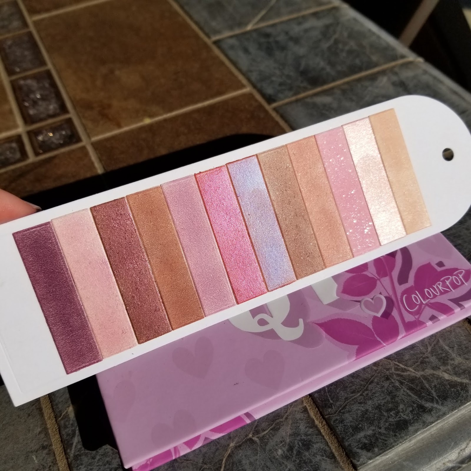 Colourpop UR A QT Palette Swatches