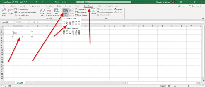 Microsoft Excel에서 양식 컨트롤을 만들고 사용하는 방법