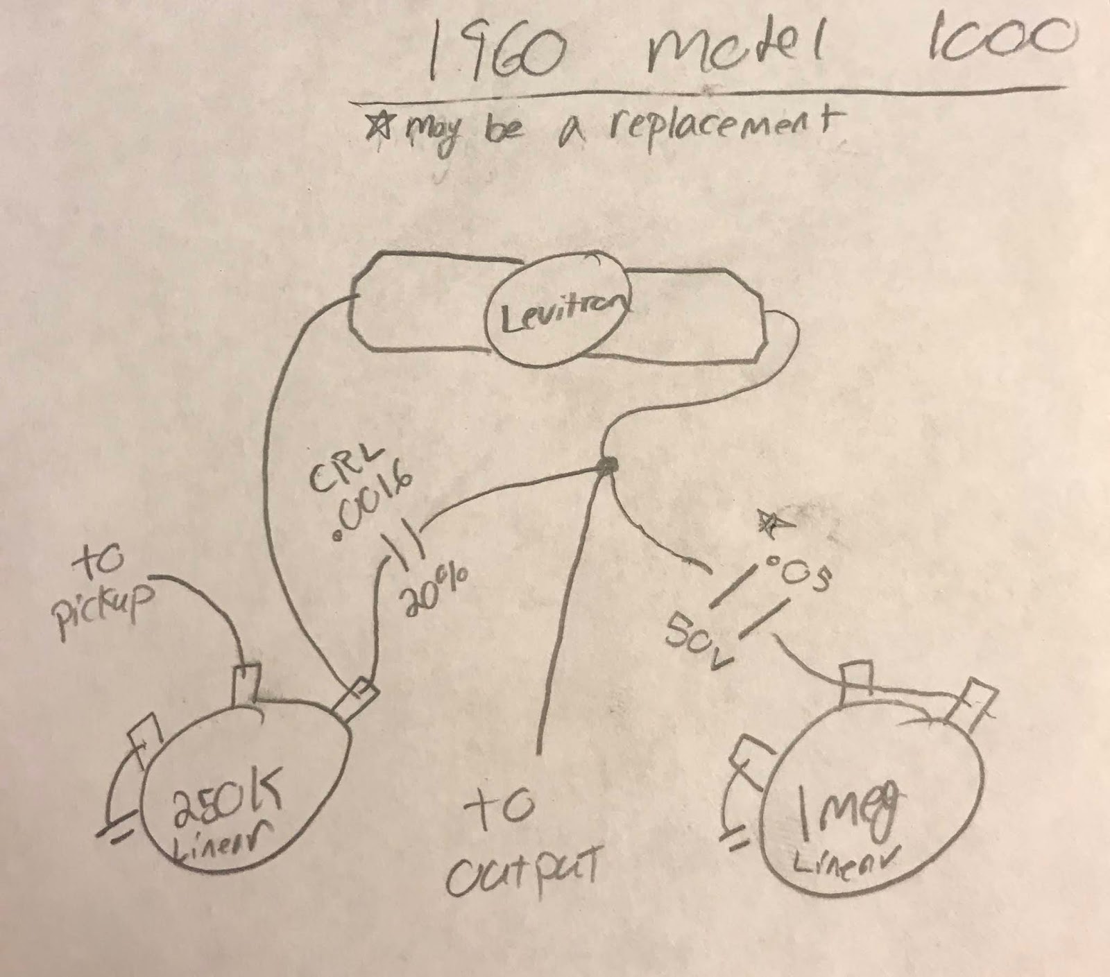 DeArmond Rhythm Chief Wiring Diagrams - S. Nathaniel Adams