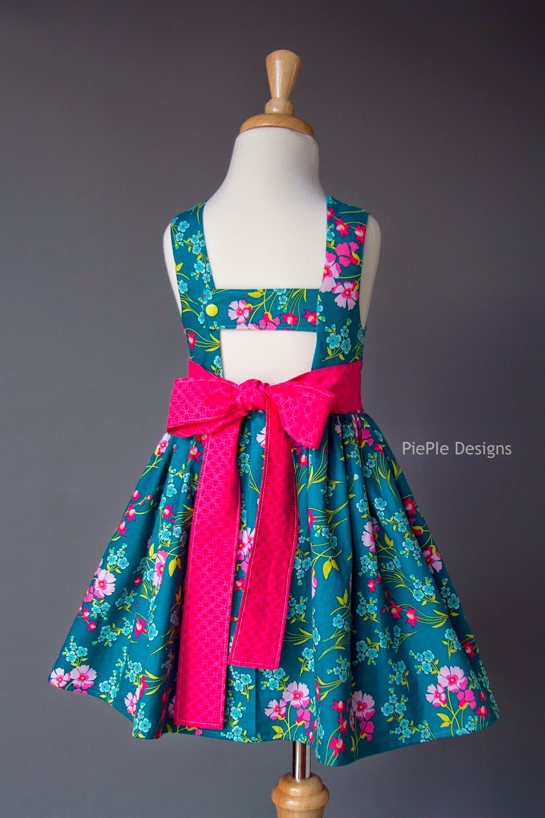 PiePie Designs DIY Girl's Dress The Saffron Twirl Dress