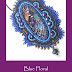 Blue Floral - a mixed media bead embroidered pendant