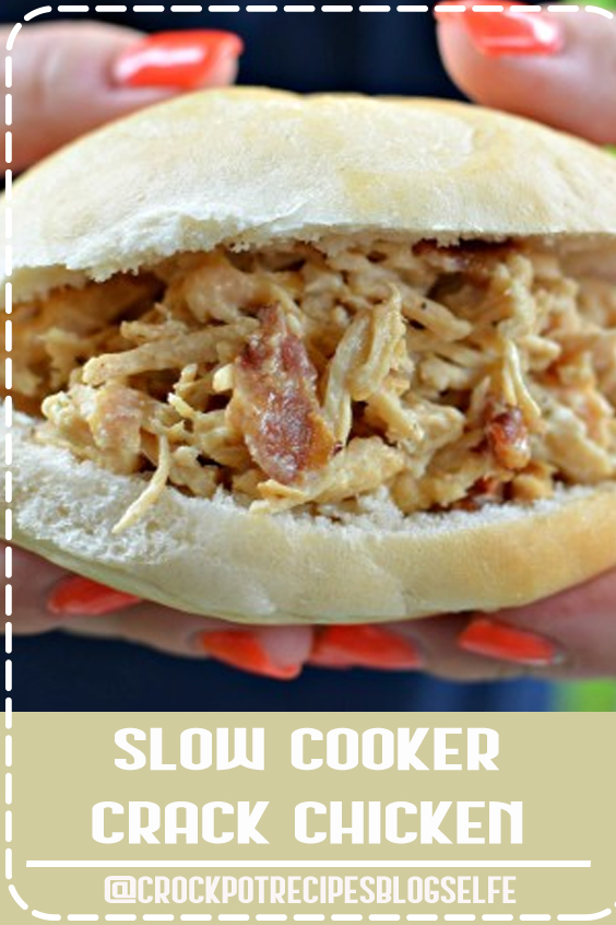 Slow Cooker Crack Chicken ~ Serve as sandwiches, but this chicken would also be great over pasta, rice, or by itself. However you choose to serve this, you’ll love it. Enjoy!! #CrockpotRecipesBlogSelfe #SlowCooker #Chicken #pasta #CrockpotRecipesChicken Slow Cooker Crack Chicken ~ Serve as sandwiches, but this chicken would also be great over pasta, rice, or by itself. However you choose to serve this, you’ll love it. Enjoy!! #CrockpotRecipesBlogSelfe #SlowCooker #Chicken #pasta #CrockpotRecipesChicken