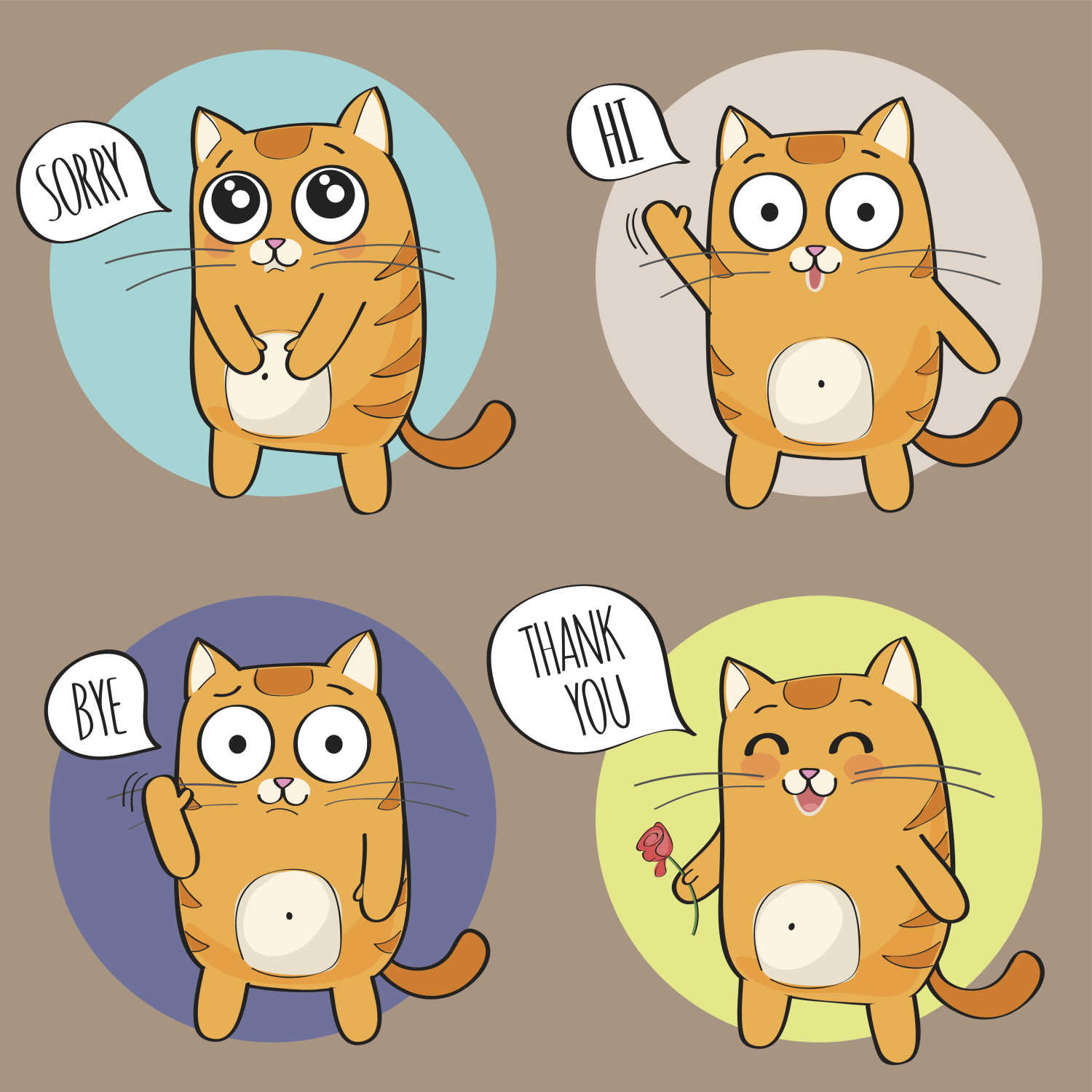 Koleksi Gambar Kucing Comel Manja (Kartun & HD Wallpaper) | Bukit Besi Blog