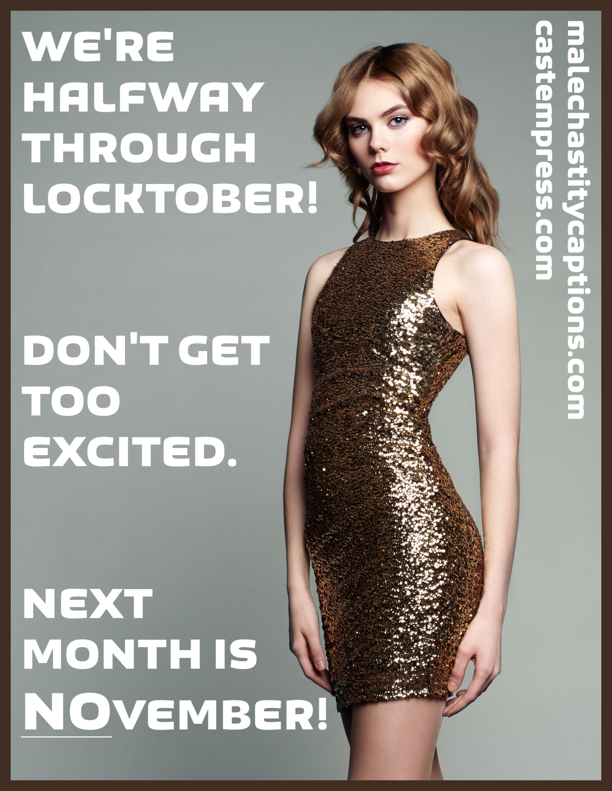 Whatever brings the two of you closer together is locktober for you. 