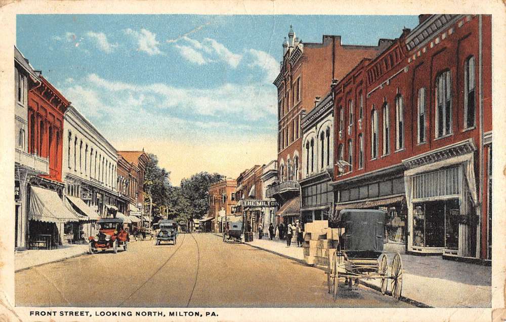 Valley Girl Views South Front Street Milton PA Through The Decades