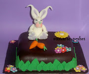 Tarta fondant conejo de pascua tarta conejo de pascua 