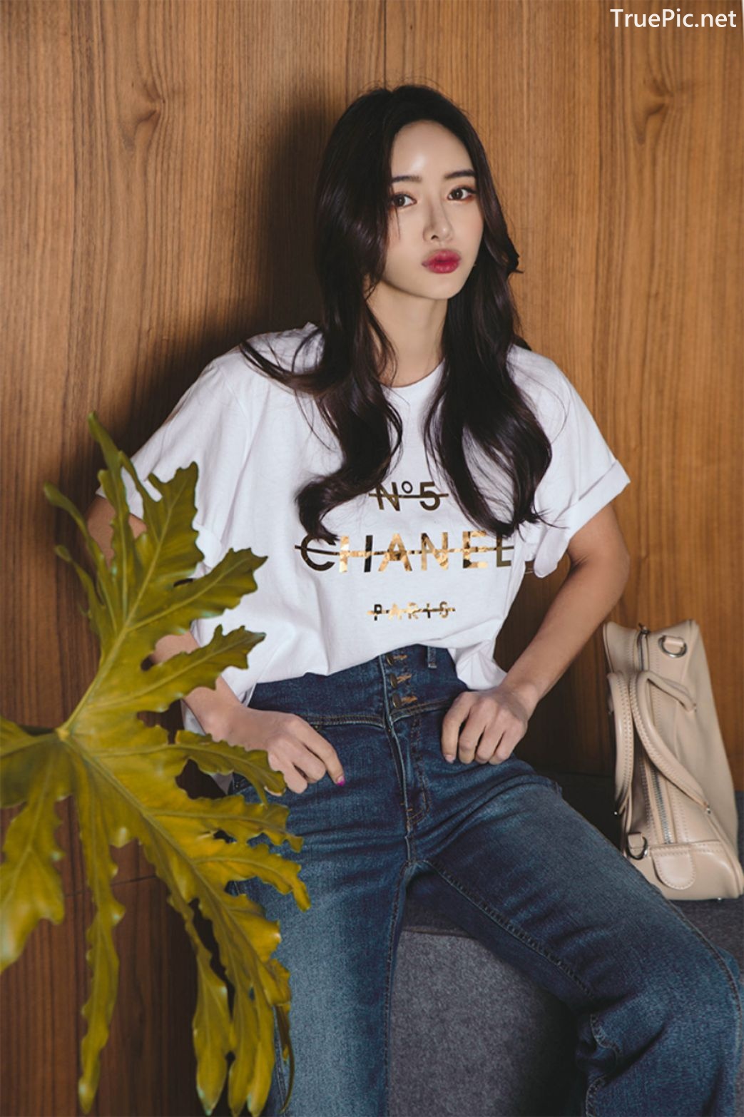 Image-Korean-Fashion-Model-Kim-Bo-Ram-Jeans-Set-Collection-TruePic.net- Picture-22