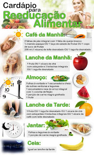 Cardápio para emagrecer com reeducação alimentar