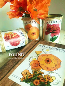art, boho, crafting, decorating, DIY, diy decorating, farmhouse, flowers, found objects, garden art, junk makeover, junking, original designs, paper crafts, Posie Pails, re-purposing, rustic, salvaged, spring, trash to treasure, up-cycling, seed packets, garden seeds, tutorial