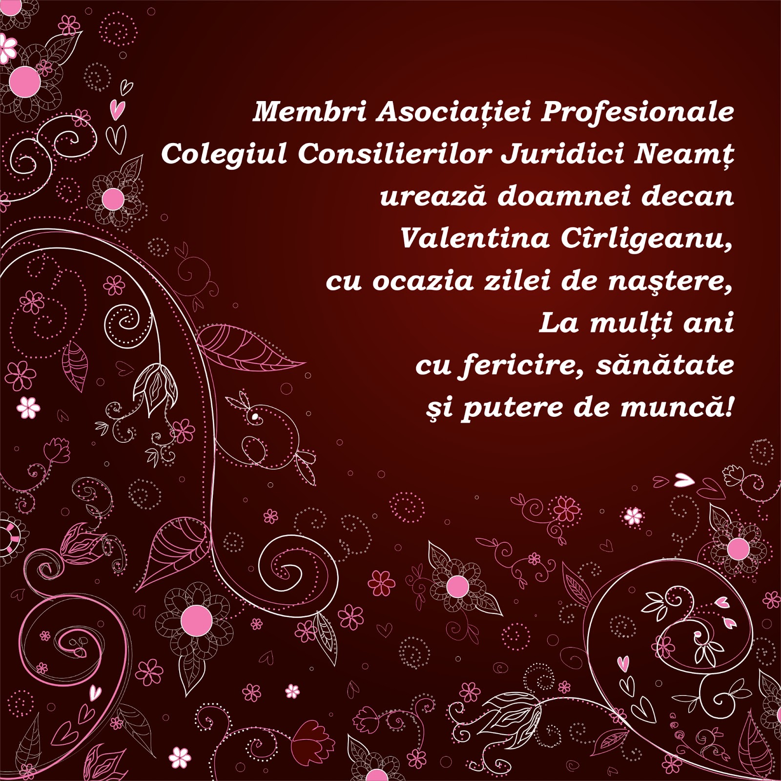 Colegiul Consilierilor Juridici Neamt La multi ani! Colegiul Consilierilor Juridici Neamt La multi ani!