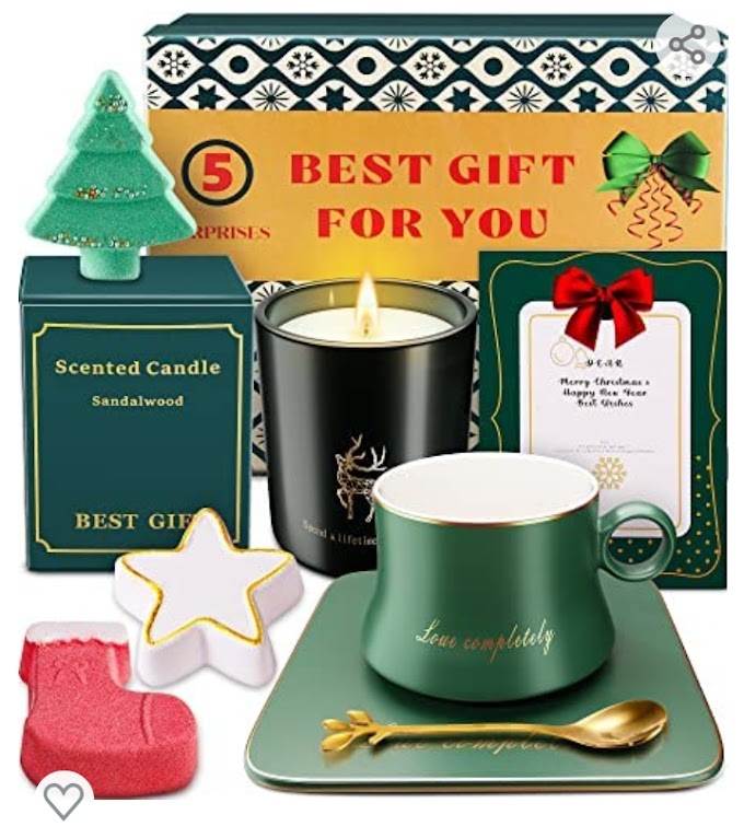 40% OFF!! Bath Bombs Coffee Mug Candles Gift Set