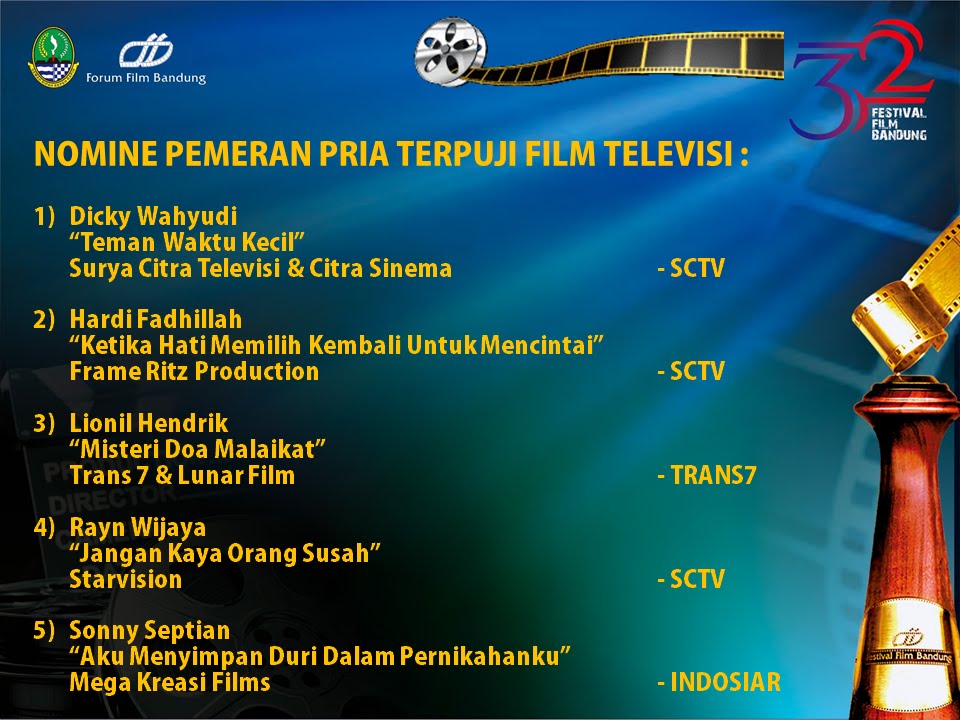 DAFTAR LENGKAP NOMINASI PENGHARGAAN FESTIVAL FILM