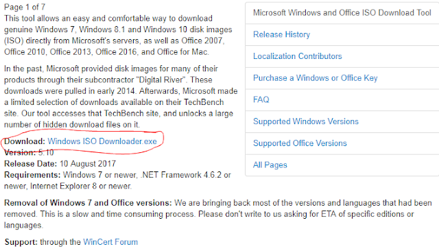 phần mềm Windows ISO Downloader