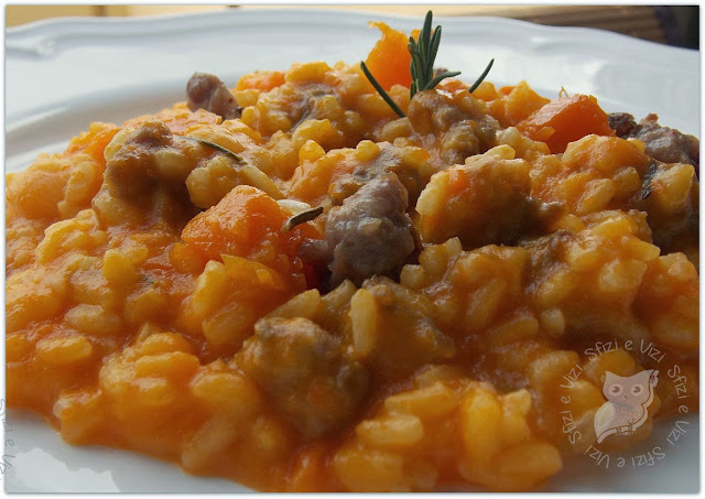 il nostro risotto di halloween, risotto zucca e carote