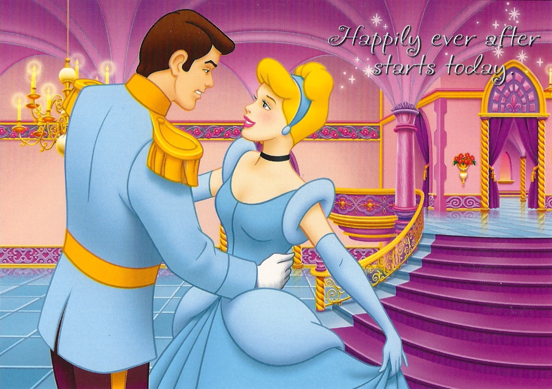 My Favorite Disney Postcards Cinderella And Prince Charming