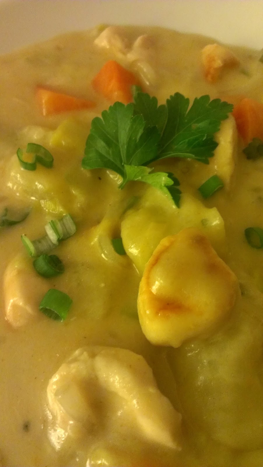 Gute Nahrung macht glücklich : Hähnchen-Gemüse-Eintopf mit Kokosmilch Gute Nahrung macht glücklich : Hähnchen-Gemüse-Eintopf mit Kokosmilch