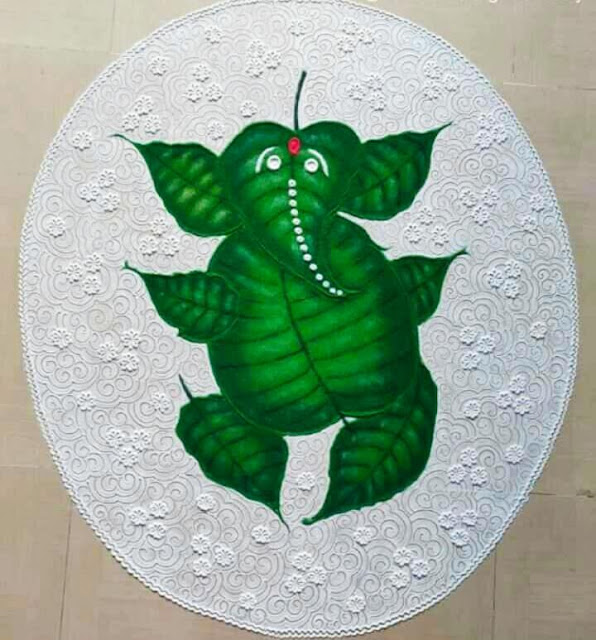 Rangoli Design Images for Ganesh Chaturthi