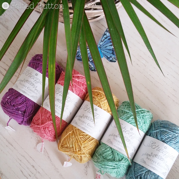 Scheepjes Secret Garden yarn--free crochet pattern by Felted Button coming soon