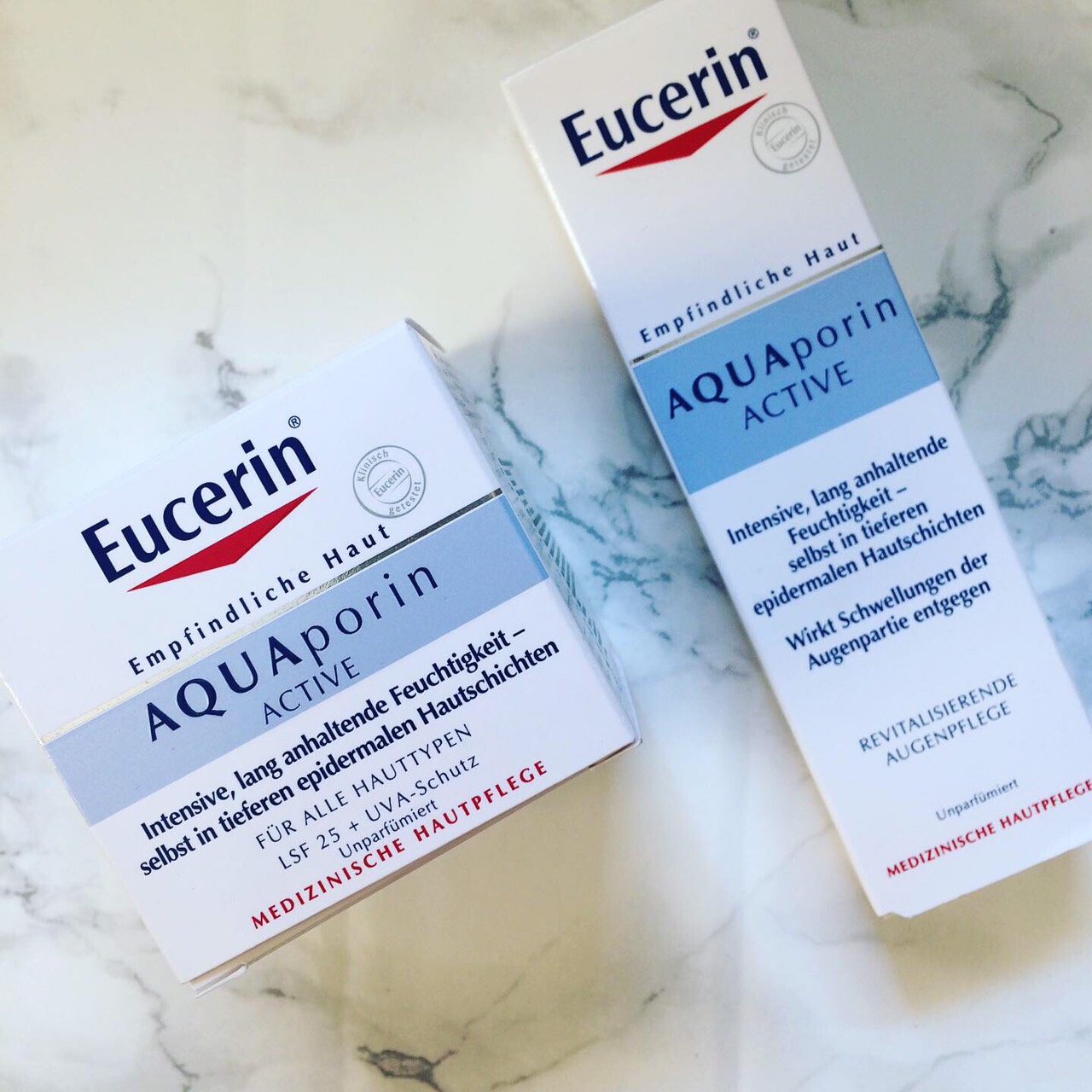 Little obsessions Eucerin Aquaporin active day cream spf25 & eye cream