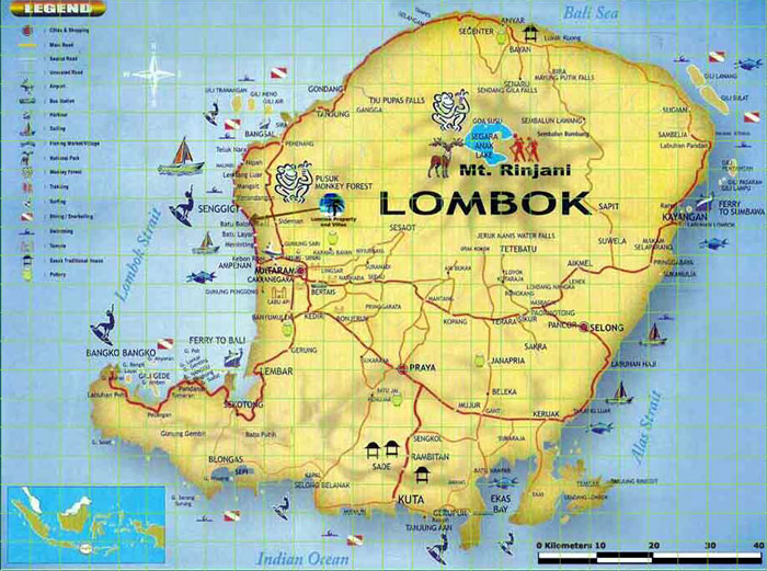 LOMBOK MAP