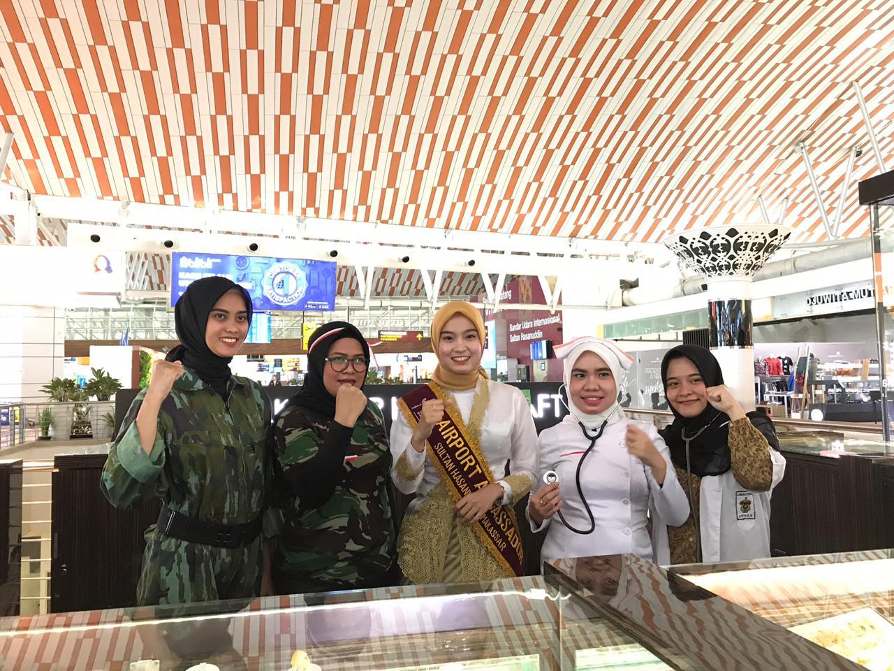 Kostum Pahlawan Dan Tarian Tradisional Meriahkan Bandara Sultan Hasanuddin 102 3 Maros Fm Spirit Butta Salewangang