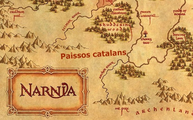 Narnia, països catalans, ¿May tos habíeu fixat en lo mapa de Narnia? Atentos: