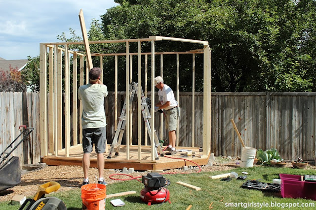 smartgirlstyle: Backyard Shed: In the Works