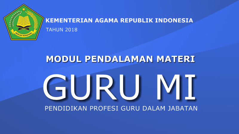 Modul Pendalaman Materi Ppg Guru Mi Kementerian Agama Guru Madrasah