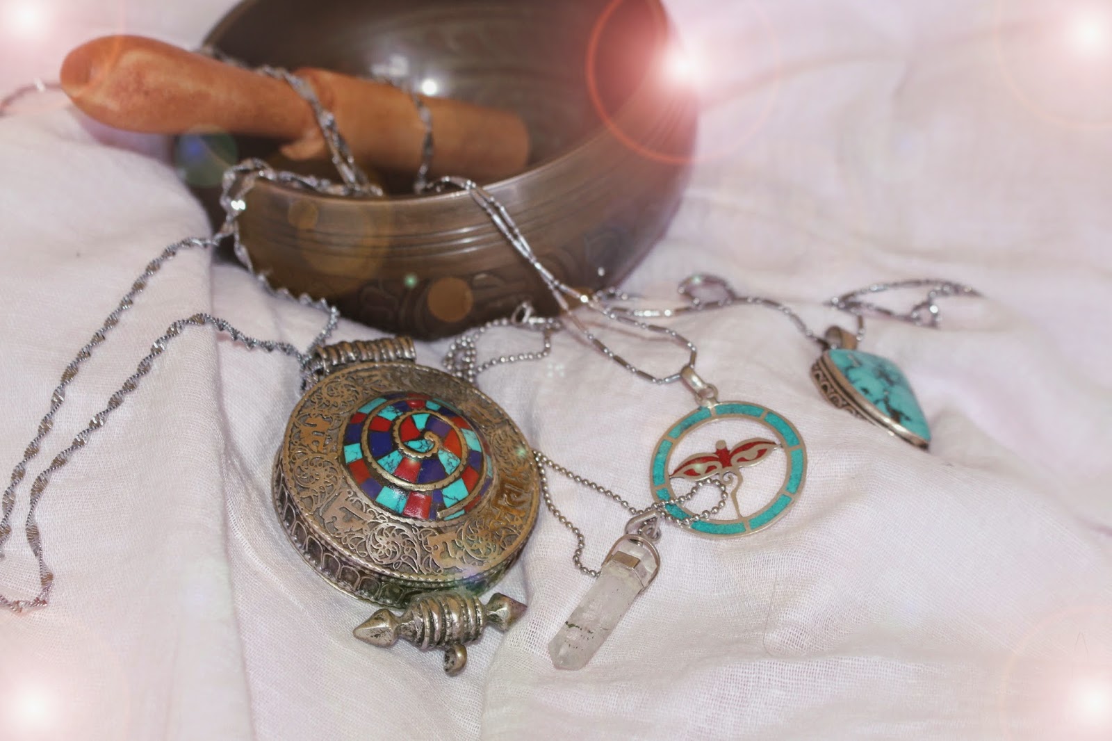 Lotus Sky, Tibetan silver jewelry, singing bowl, medicine box, buddha eyes