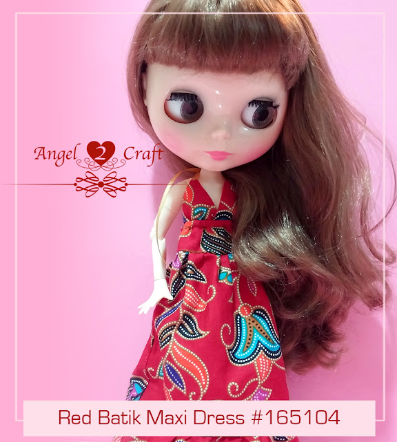 Blythe | Red Batik Maxi Dress #165104