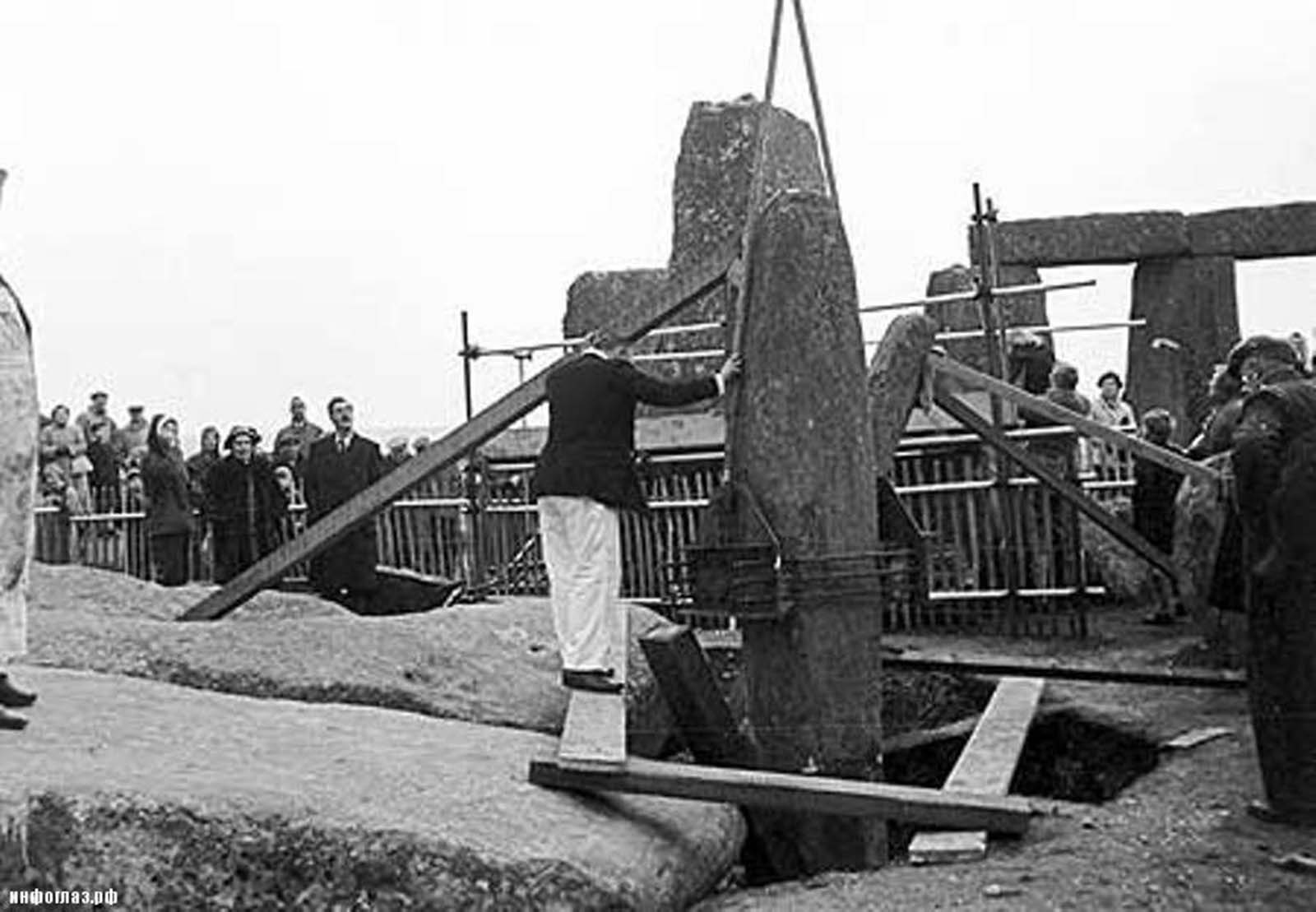 stonehenge history restoration old photographs