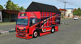 Truk terpal hydrolic mod